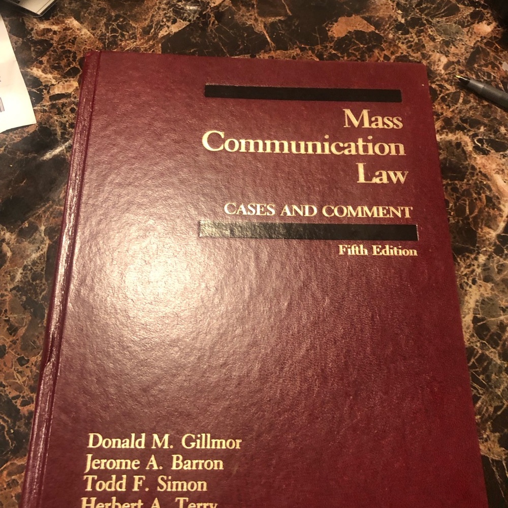 Communication-Law-Cases-Comment-Fift Edition - Picture 11 of 11